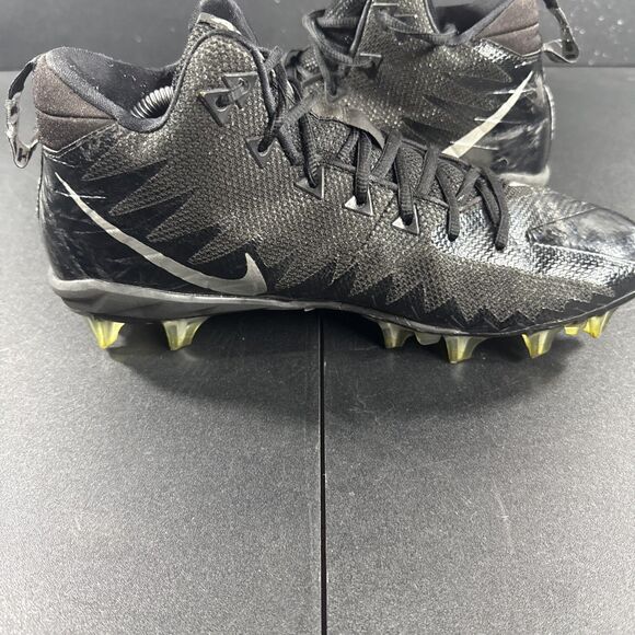 Nike Sz 11 Mens Alpha Menace Pro Mid FNL Football Cleats Black Silver 880410-010 - Picture 4 of 8